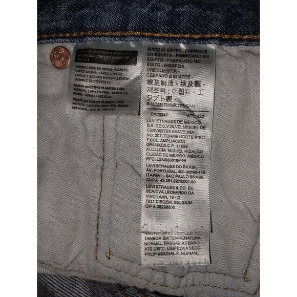 Levi's 501 Jeans Men's 32x29 Blue Medium Wash Button Fly Original Fit Denim - Picture 6 of 8